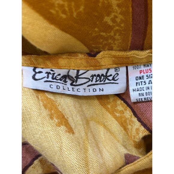 Erika Brooke gold/brown kaftan, statement, global artisan, ethnic, bohemian - Picture 9 of 9